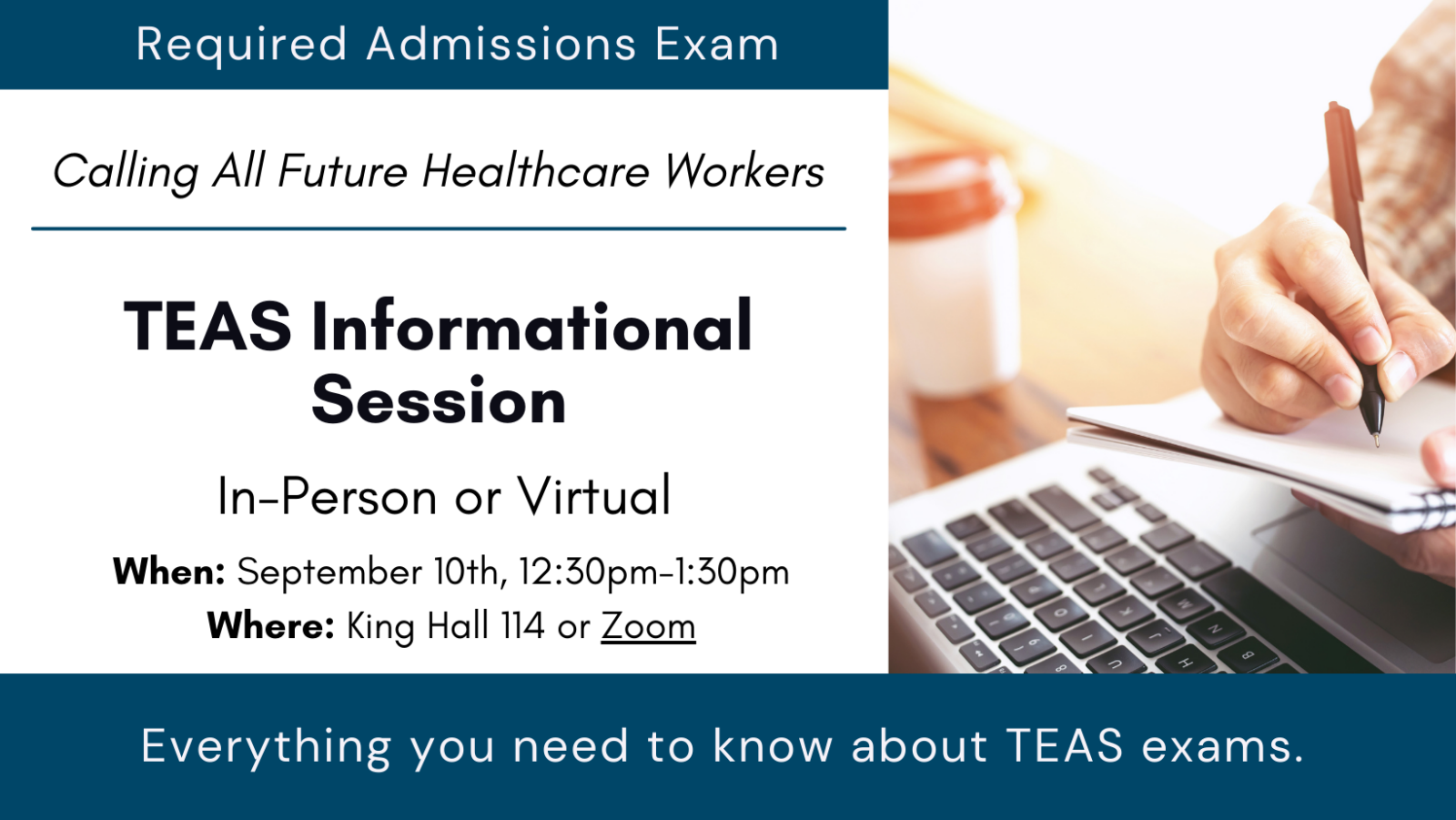 TEAS Informational Session - details on page